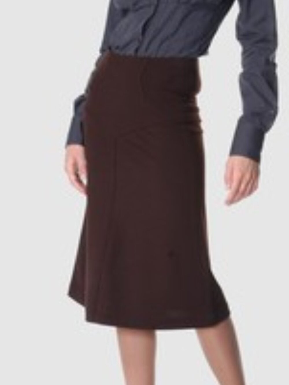 DIANE von FURSTENBERG BING CHOCOLATE SKIRT - NWT - US 12 - UK 16